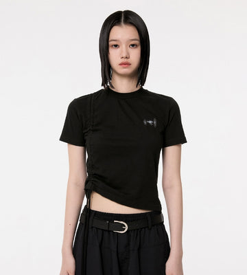 Chiffon Shirring T-Shirts